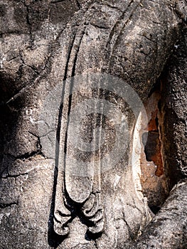 Pattern of Ancient Buddha Body Sitting