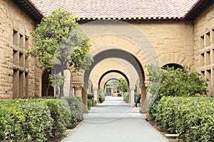 Pattern of arches. campus concept. photo