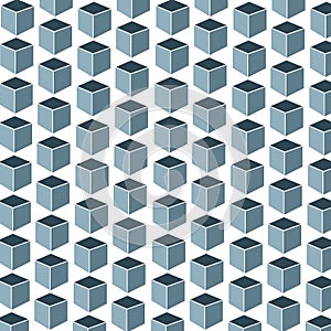 Pattern for backgrounds with squares 3D shape