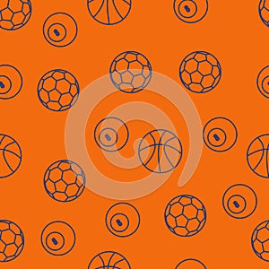 Pattern with balls.. Seamless pattern on sports theme