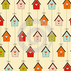 Pattern with birdcages