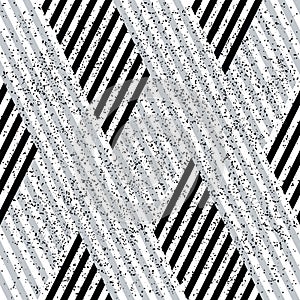 3378 Pattern with black and silver gray lines, modern stylish image.