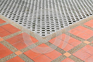 Pattern block tiles floor texture sandstone or stone wash