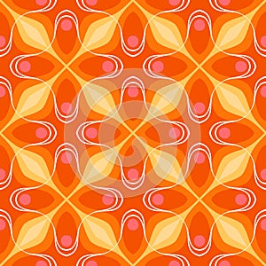 Pattern with bold geometric shapes in 1970s style photo