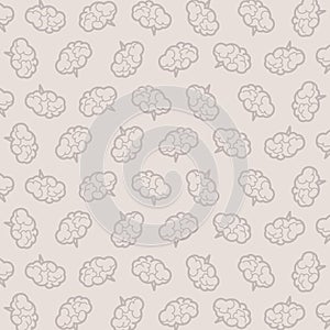 Pattern with brains Vector