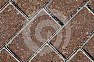 Pattern of a brick wall, rotated by 45 degrees.