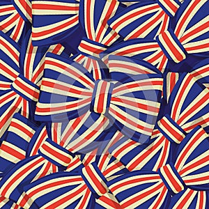 Pattern of Britain flag bow-tie