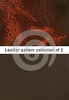 Pattern brown leather pattern