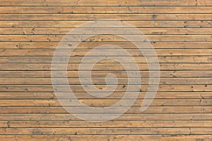 Pattern of brown wooden planks. Wood plank wall horizontal background texture old panels. Brown background, backdrop and wallpaper