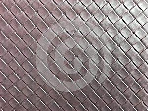 Pattern of brown woven leather, background and texture