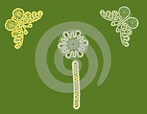 Pattern, butterfly, bookmark