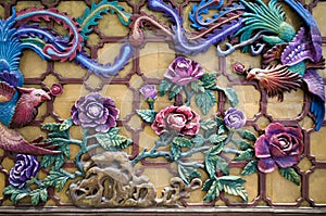 Pattern of carved on wood