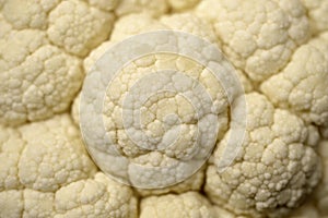 Pattern of cauliflower up close