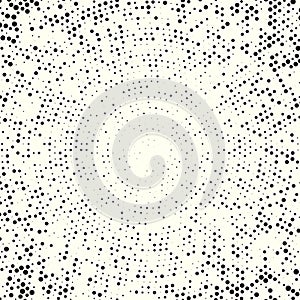 Pattern of circle dots, fading to the middle