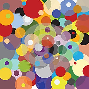 Pattern Circles - Multicolored - Joyful Accumulation