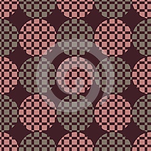 The pattern of circles and squares