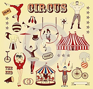 Pattern of the circus photo