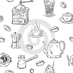 Pattern of cofee set