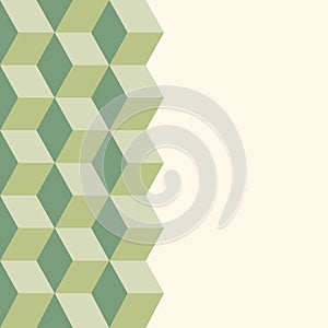 Pattern of colored cubes. Cubic background. Cube pattern. Cube vector.