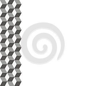 Pattern of colored cubes. Cubic background. Cube pattern. Cube vector.