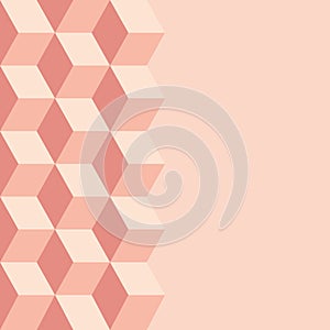 Pattern of colored cubes. Cubic background. Cube pattern. Cube vector.