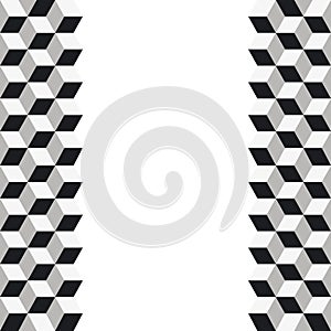 Pattern of colored cubes. Cubic background. Cube pattern. Cube vector.