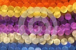 Pattern of colorful circles