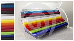 Pattern of colors Plexiglas