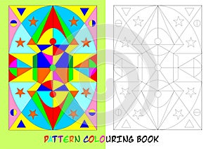 Pattern colouring book - cdr format