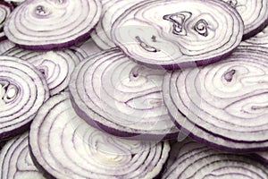 This pattern consists of sliced â€‹â€‹red onion