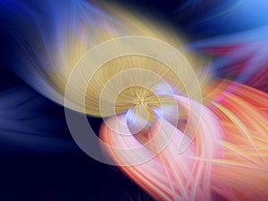 Pattern cosmos glow fractal illustration. backdrop vibrant photo
