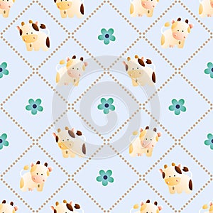 Pattern with cows