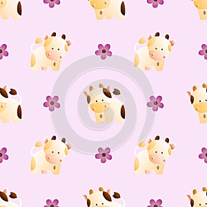 Pattern with cows