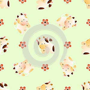 Pattern with cows