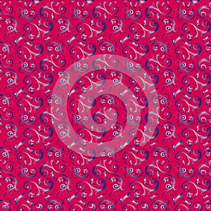 Pattern in crimson color