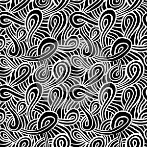 Pattern with curls and loops