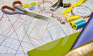 Pattern cutting and sewing