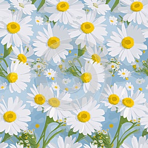 pattern with daisies daisies pattern with camomiles