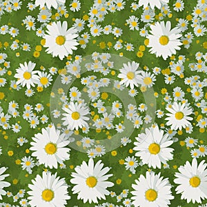 pattern with daisies daisies pattern with camomiles