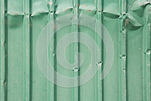 Pattern of Damaged Green Wall metal sheet  texture background