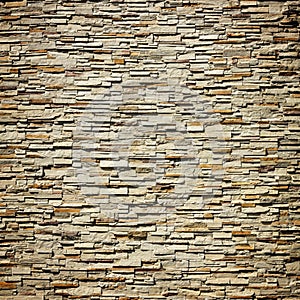 Pattern of decorative slate stone wall photo