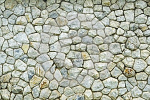 Pattern of decorative slate stone wall surface photo