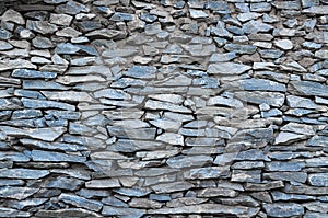 Pattern decorative uneven cracked real stone wall surface
