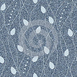 Pattern with denim jeans background