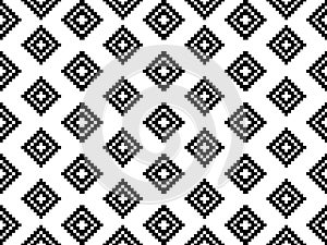 Pattern design in black and white tone. Tribe design style in Gray tone. Ethnic pattern design for fabric.