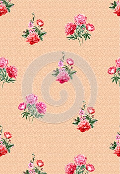 Pattern design of digital print garment