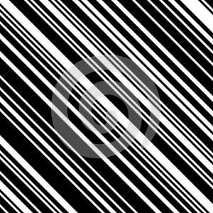 Pattern with diagonal oblique black stripes