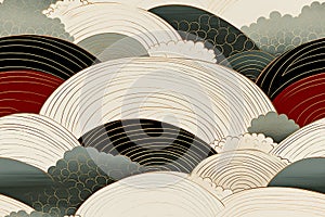 kamakura muromachi period inspired pattern