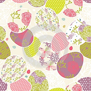 Pattern with easter eggs