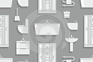 Pattern with Elements for bathroom